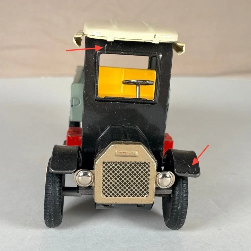 Vintage‎ Antique Friction Powered Tin Truck Japan Antique Style Delivery Toy